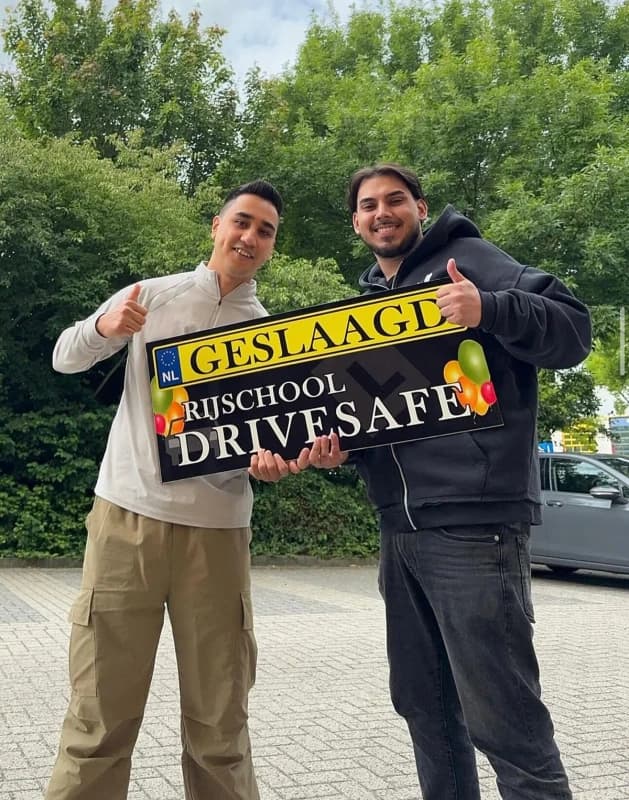 Een geslaagde leerling van DriveSafe Hoogeveen.
