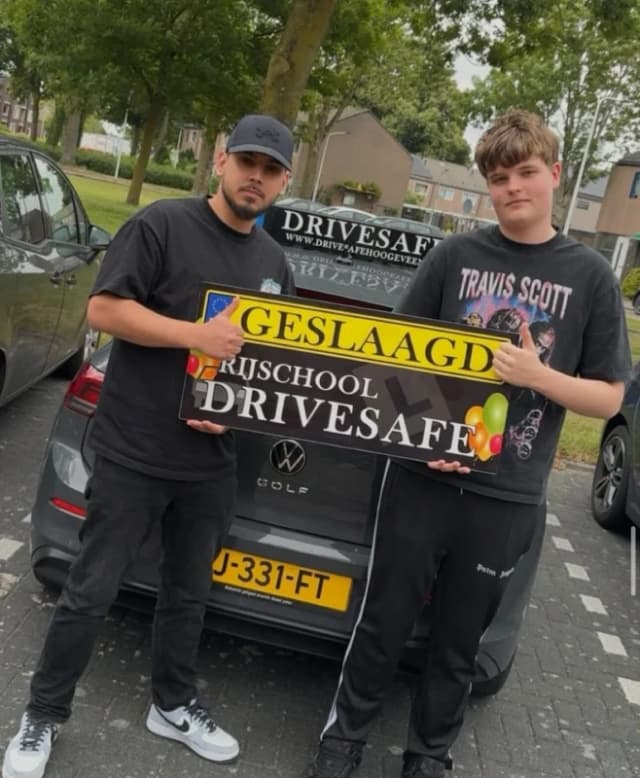 Een geslaagde leerling van DriveSafe Hoogeveen.