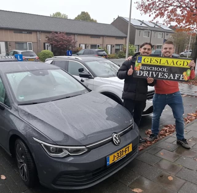 Een geslaagde leerling van DriveSafe Hoogeveen.